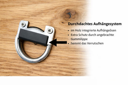 Schlüsselboard Eiche 40 cm – OAK PURE