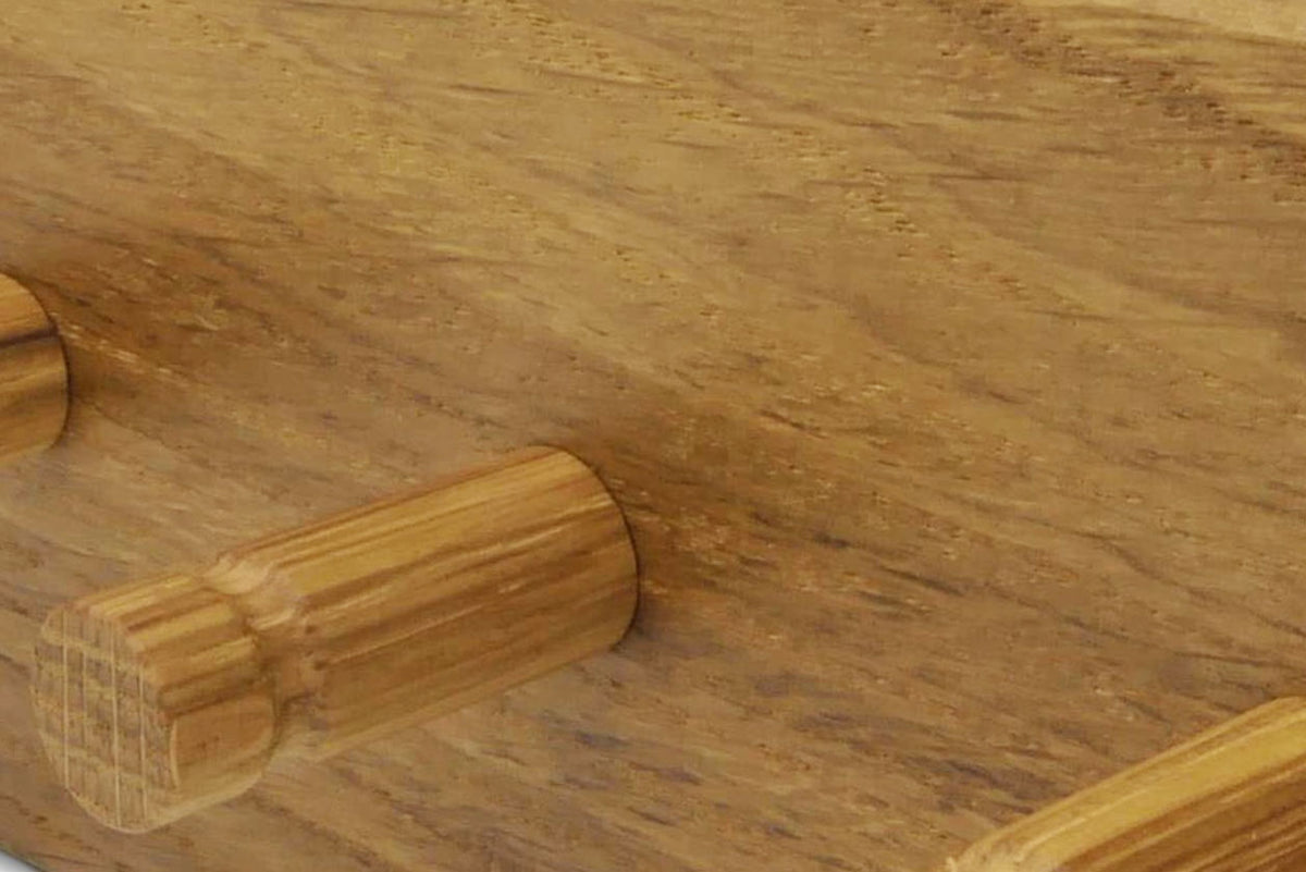 Detail des Schlüsselboards OAK PURE mit Eichehaken