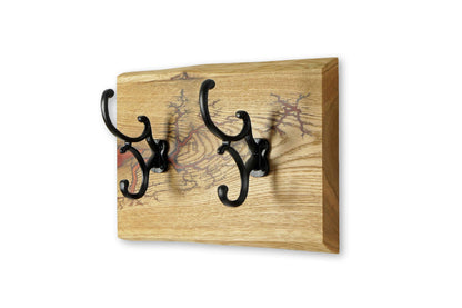 Wandgarderobe Eiche 35 cm – Deep Orange
