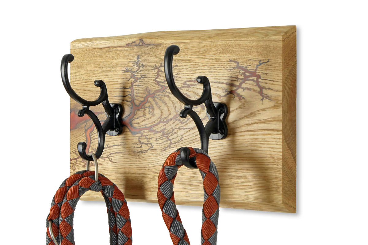 Wandgarderobe Eiche 35 cm – Deep Orange