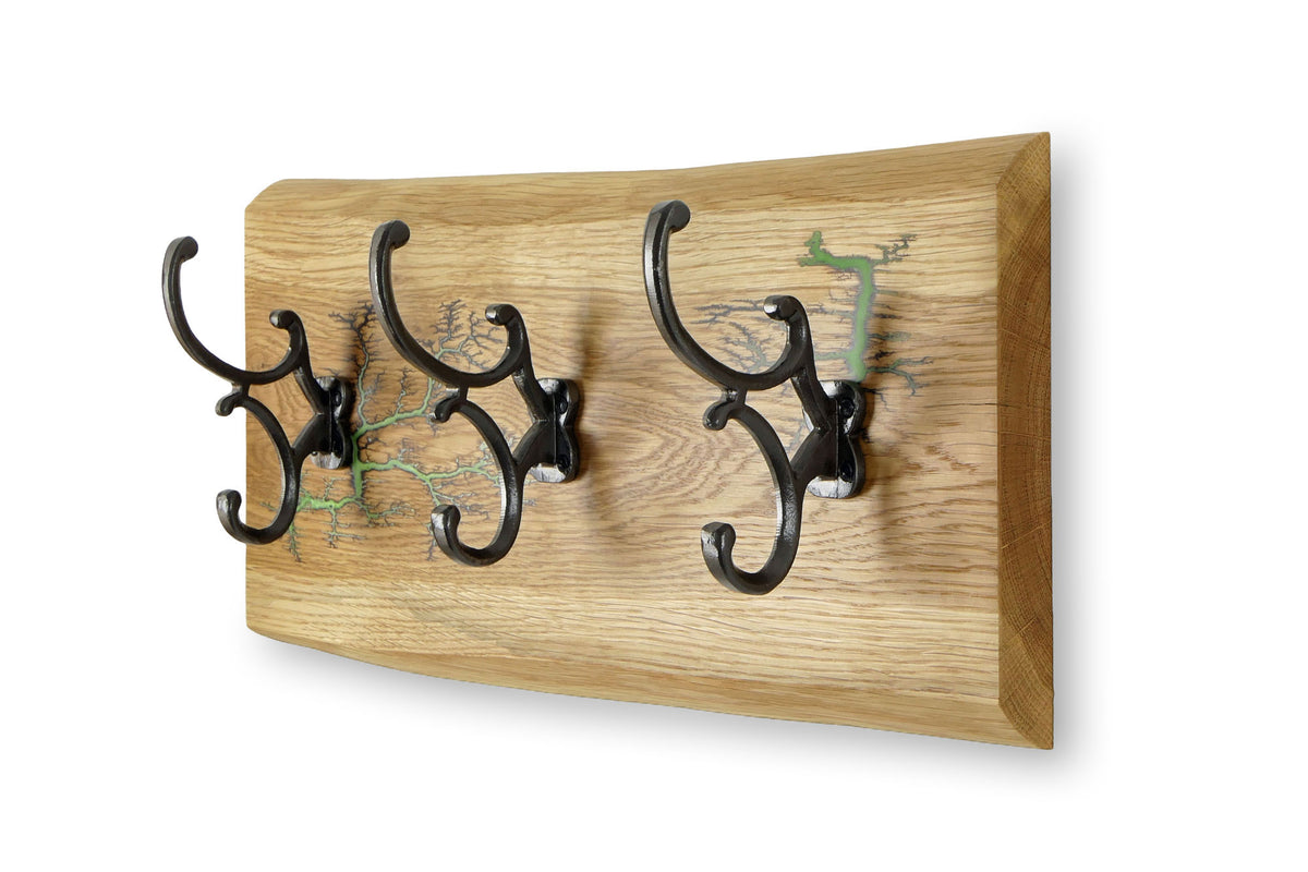 Wandgarderobe Eiche 47 cm – Jungle Green