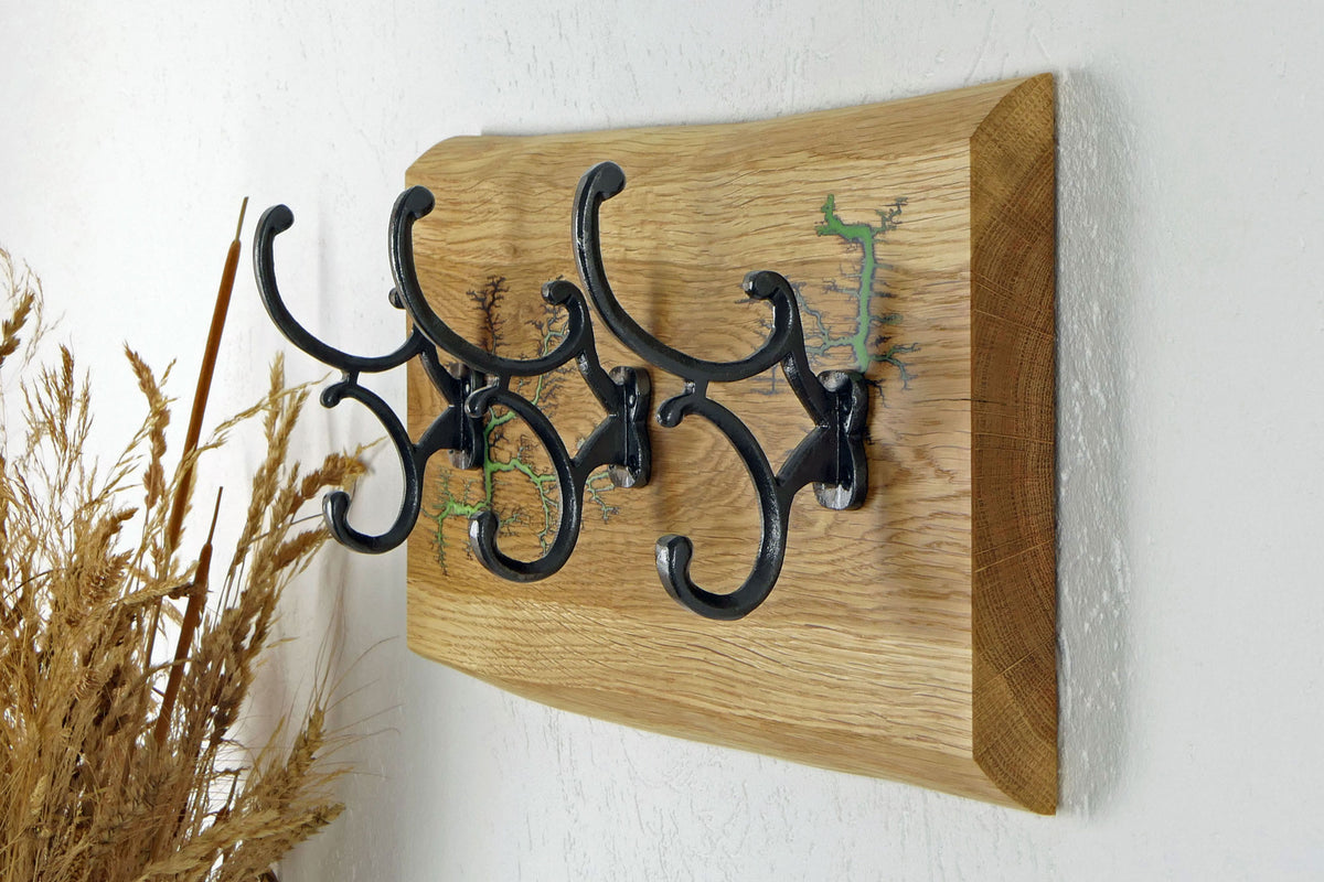 Wandgarderobe Eiche 47 cm – Jungle Green