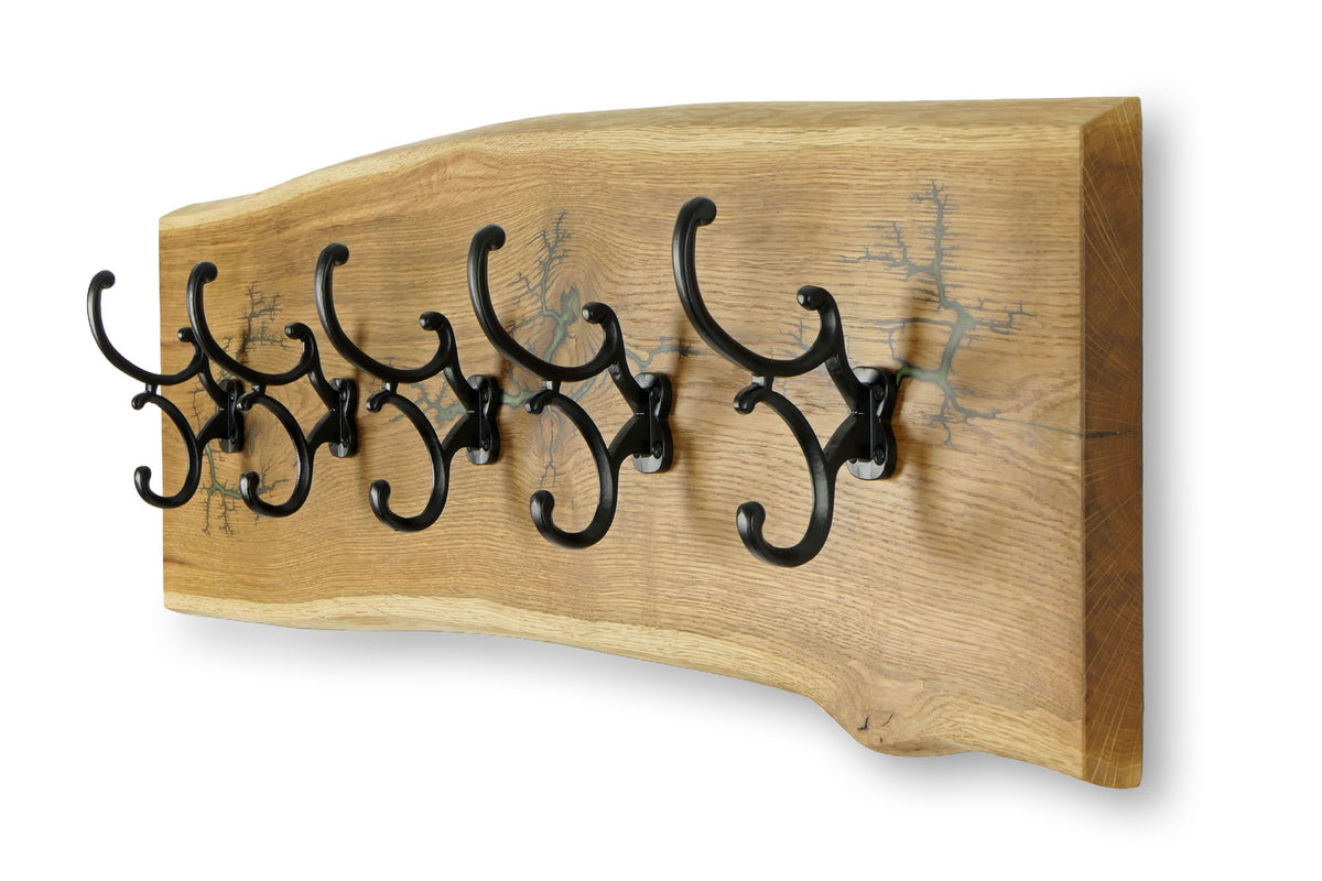 Wandgarderobe Eiche 90 cm – Olivgrün