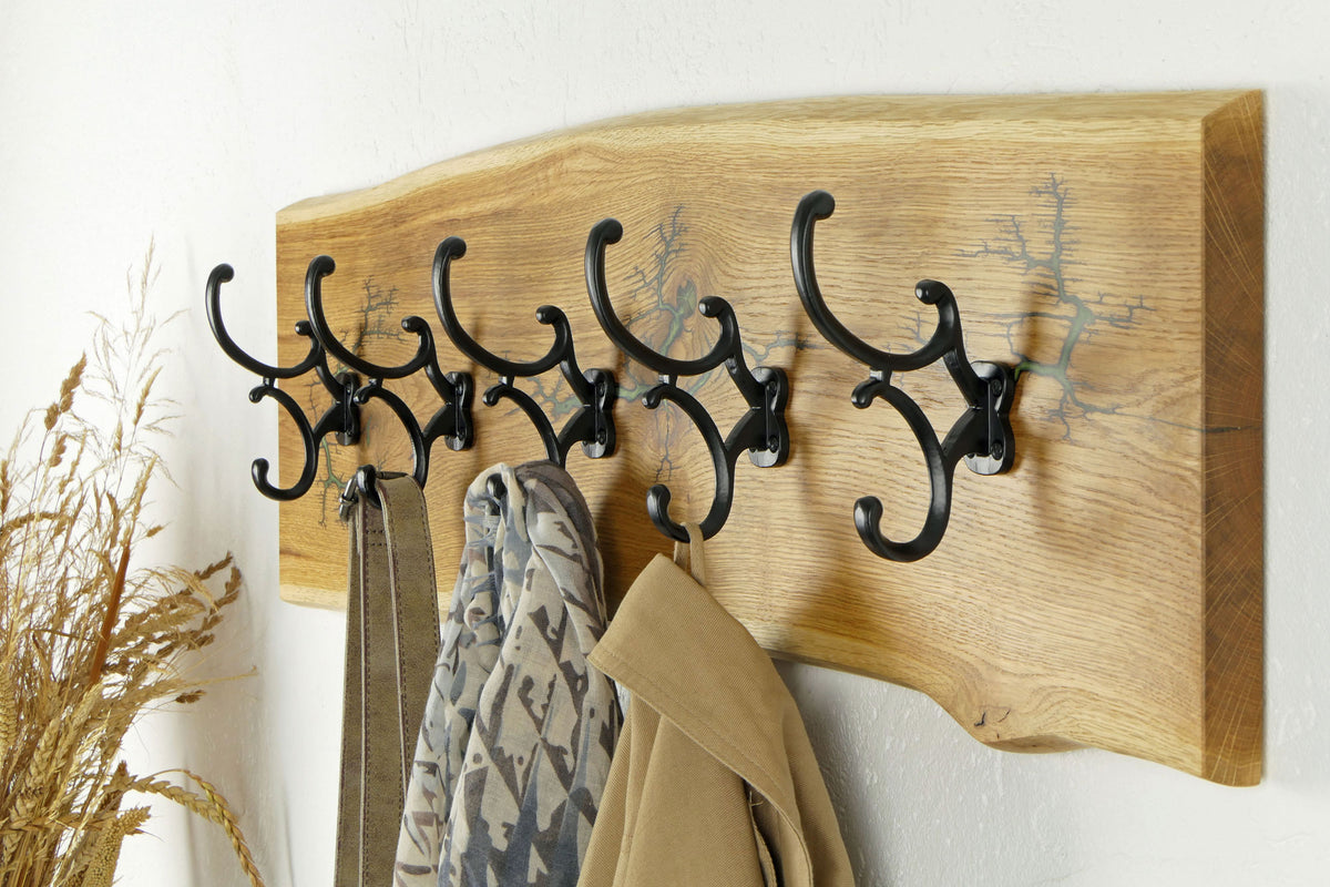 Wandgarderobe Eiche 90 cm – Olivgrün