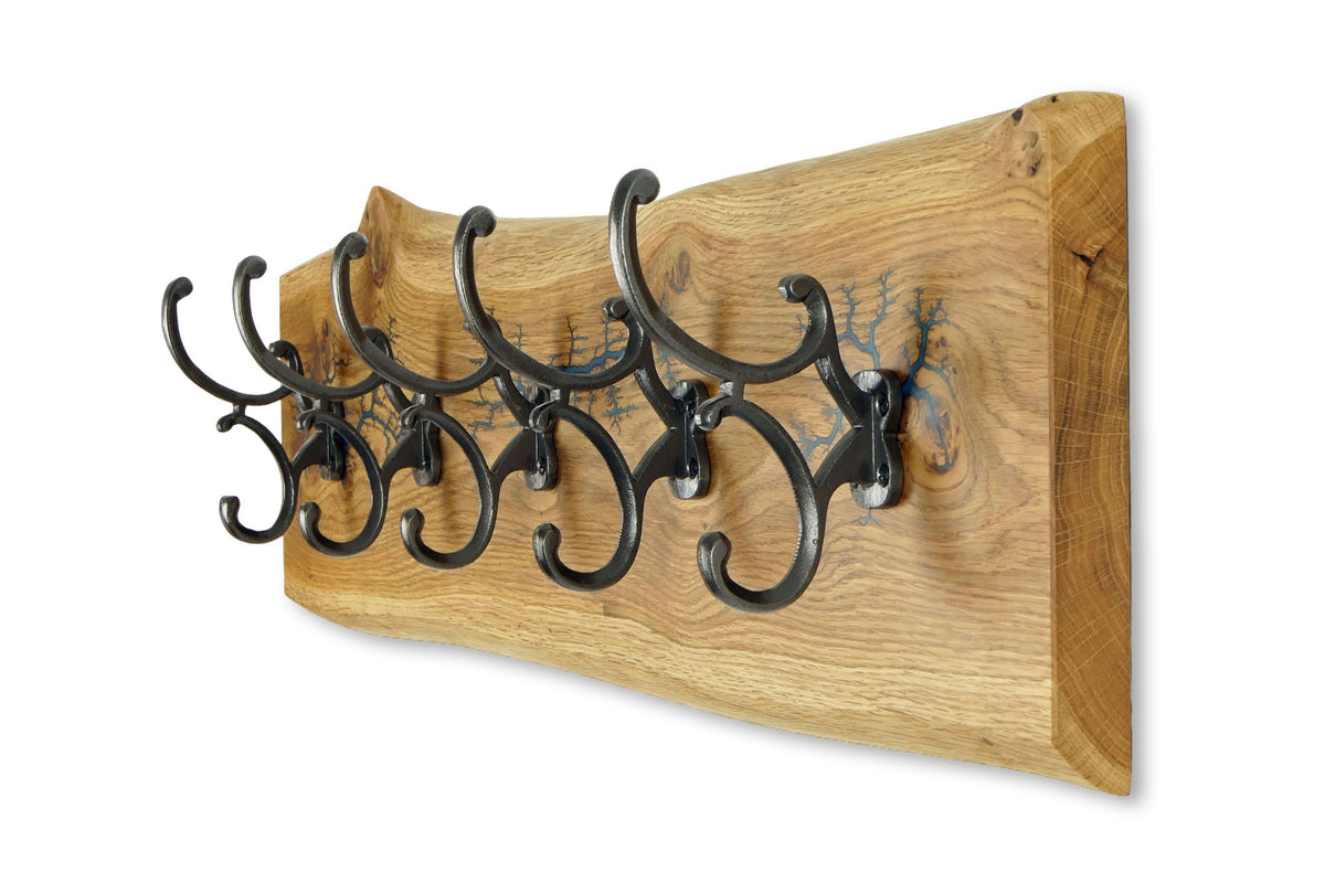 Wandgarderobe Eiche 78 cm – Pazifik Türkis