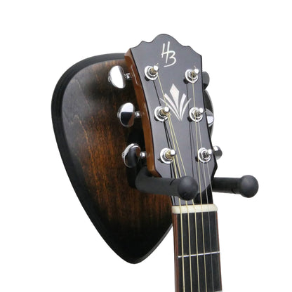 Gitarrenhalter aus Holz Amber Schwarz – DARK EDGE FOUR