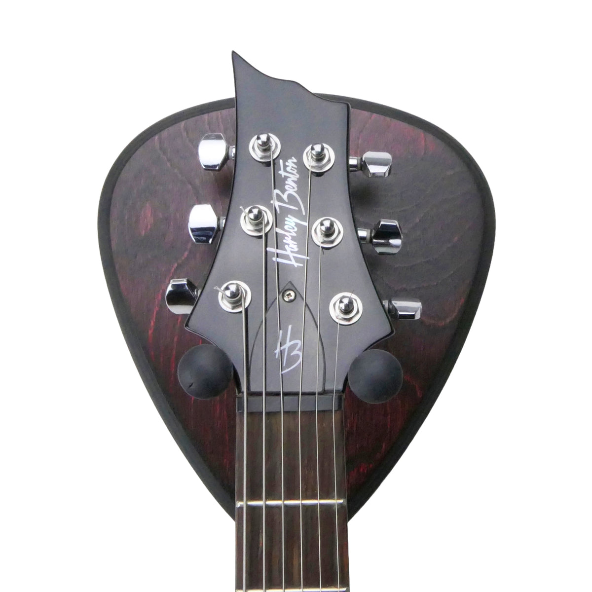 Gitarrenhalter aus Holz Cherry-Rot Schwarz – DARK EDGE FOUR