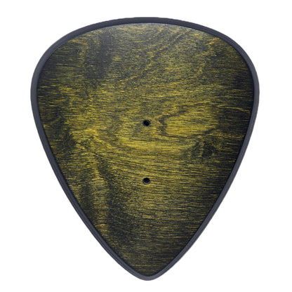 Gitarrenhalter aus Holz Gelb Schwarz – DARK EDGE FOUR