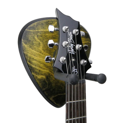 Gitarrenhalter aus Holz Gelb Schwarz – DARK EDGE FOUR