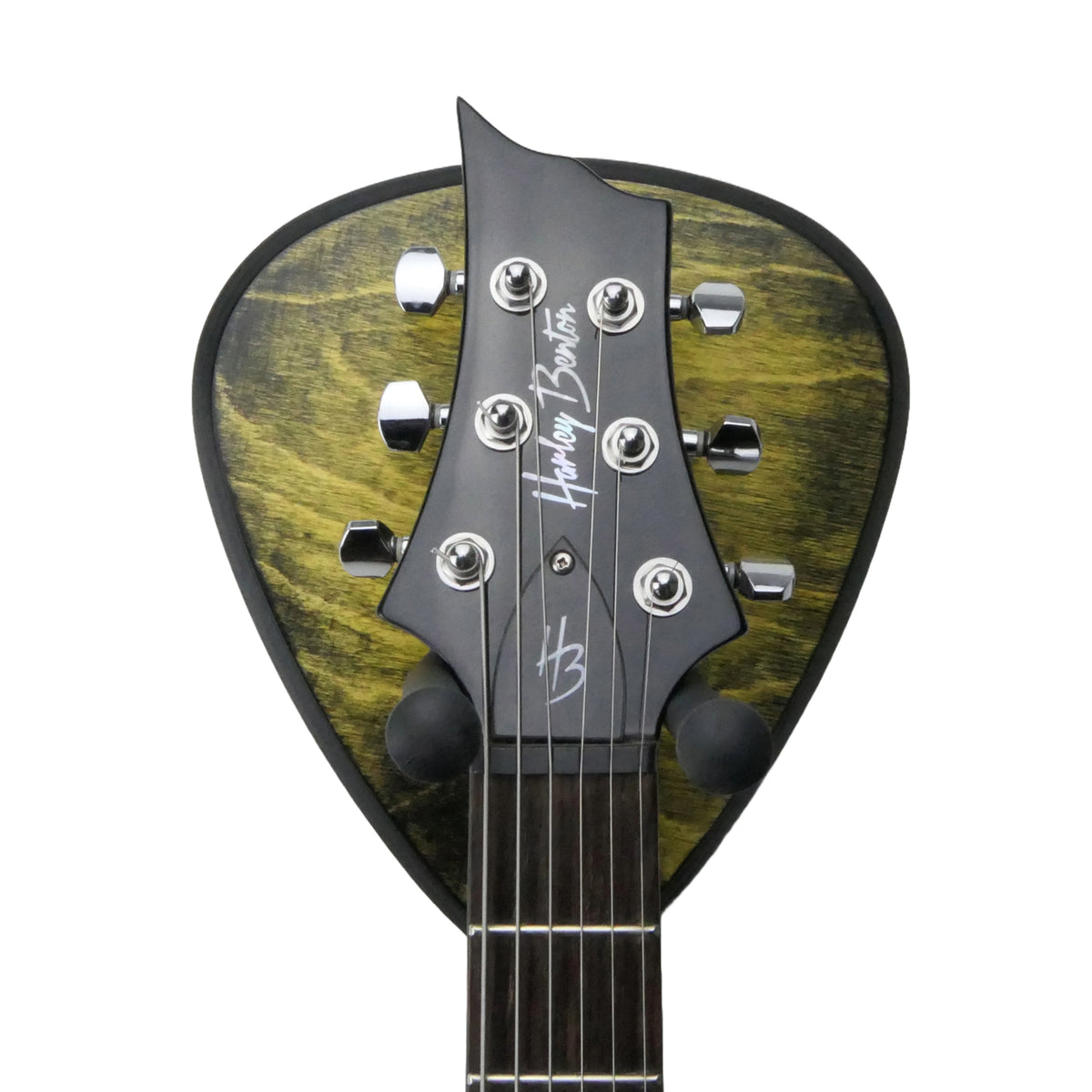 Gitarrenhalter aus Holz Gelb Schwarz – DARK EDGE FOUR