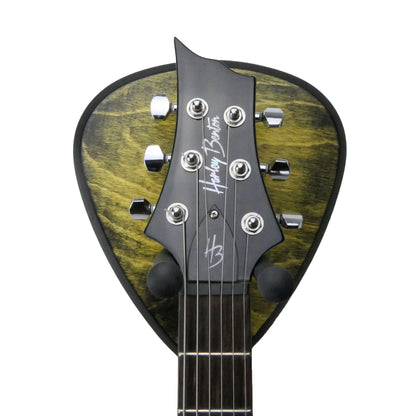 Gitarrenhalter aus Holz Gelb Schwarz – DARK EDGE FOUR