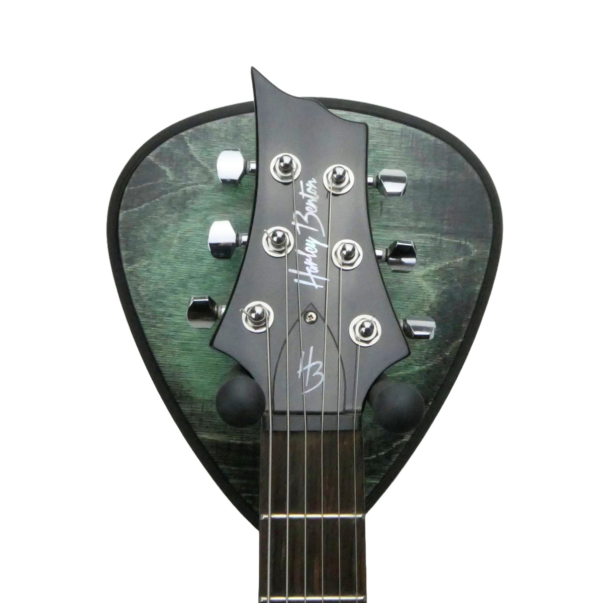 Gitarrenhalter aus Holz Grün Schwarz – DARK EDGE FOUR