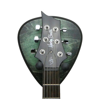 Gitarrenhalter aus Holz Grün Schwarz – DARK EDGE FOUR