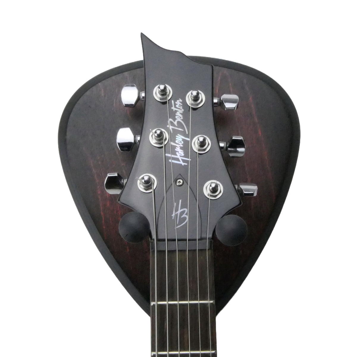 Gitarrenhalter aus Holz Mahagoni Schwarz – DARK EDGE FOUR