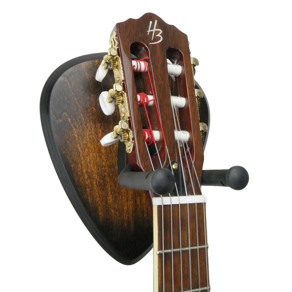 Gitarrenhalter aus Holz Orange Schwarz – DARK EDGE FOUR