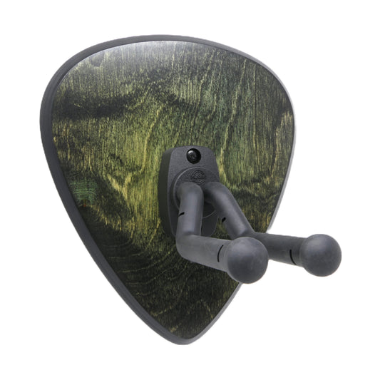 Gitarrenhalter aus Holz Reptil-Grün Schwarz – DARK EDGE FOUR