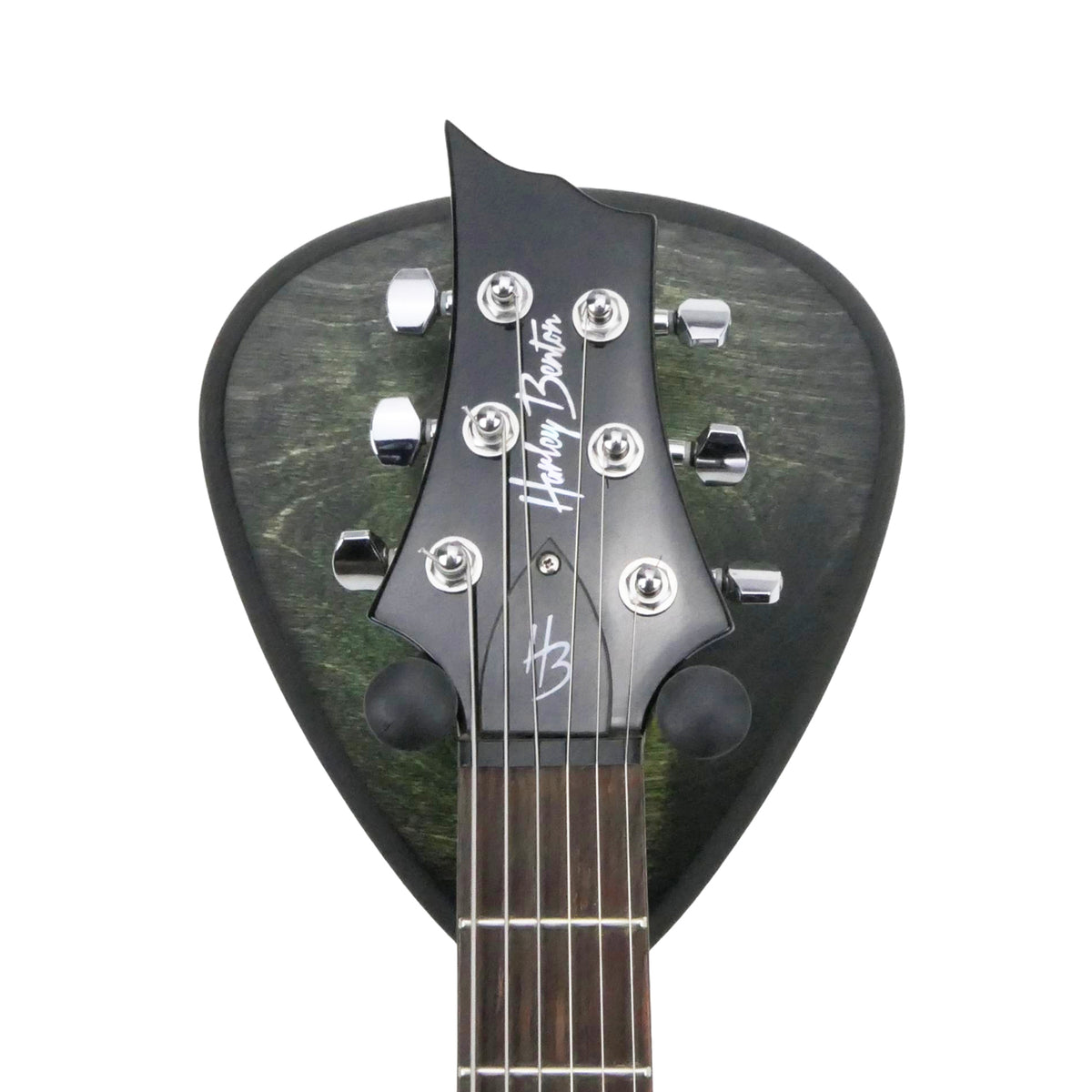 Gitarrenhalter aus Holz Reptil-Grün Schwarz – DARK EDGE FOUR