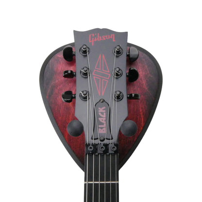 Gitarrenhalter aus Holz Rot Schwarz – DARK EDGE FOUR