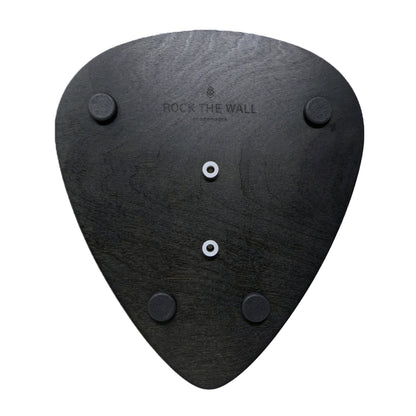 Gitarrenhalter aus Holz Orange Schwarz – DARK EDGE FOUR
