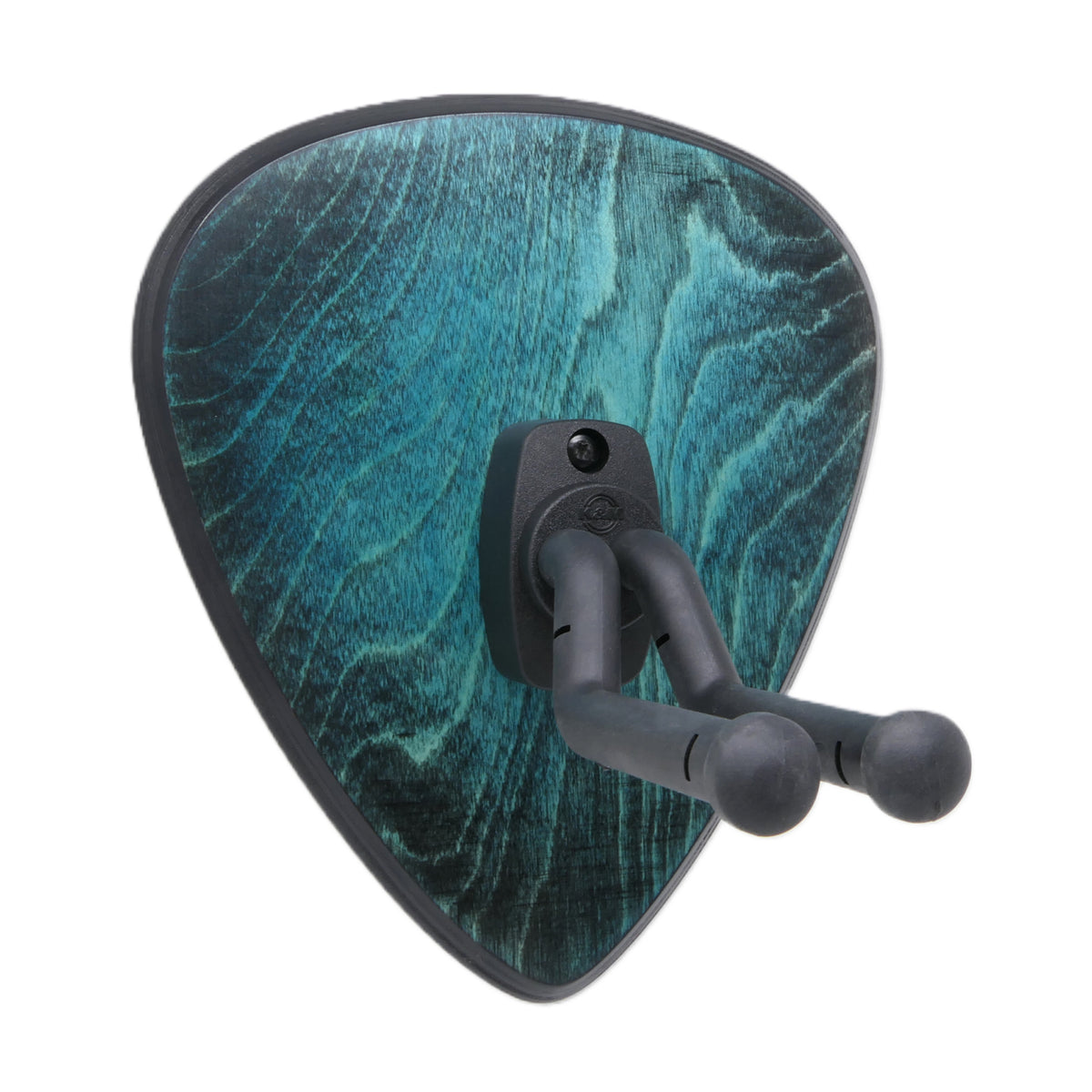 Gitarrenhalter aus Holz Türkis Schwarz – DARK EDGE FOUR