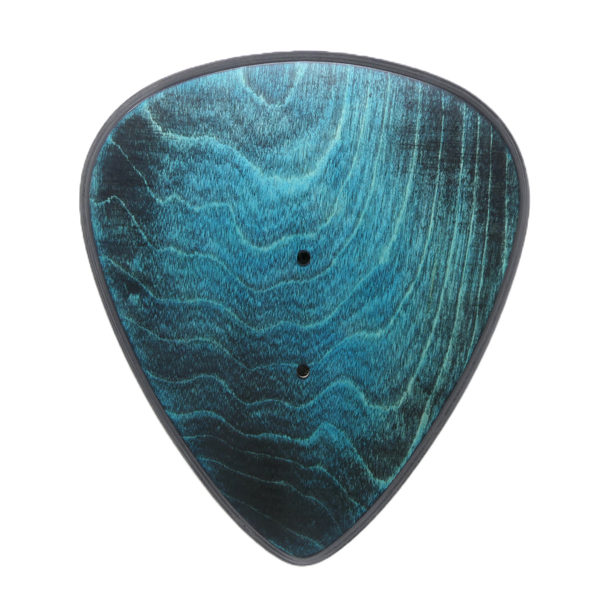 Gitarrenhalter aus Holz Türkis Schwarz – DARK EDGE FOUR