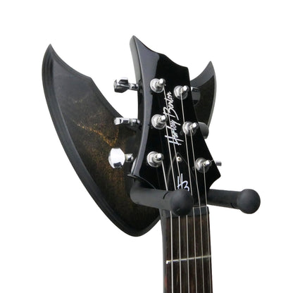 Gitarrenhalter aus Holz Amber Schwarz – DARK EDGE SIX
