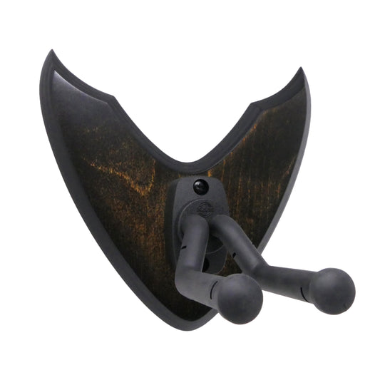 Gitarrenhalter aus Holz Amber Schwarz – DARK EDGE SIX