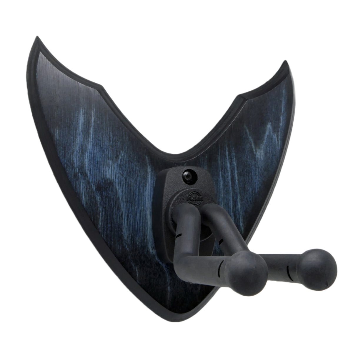 Gitarrenhalter aus Holz Blau Schwarz – DARK EDGE SIX