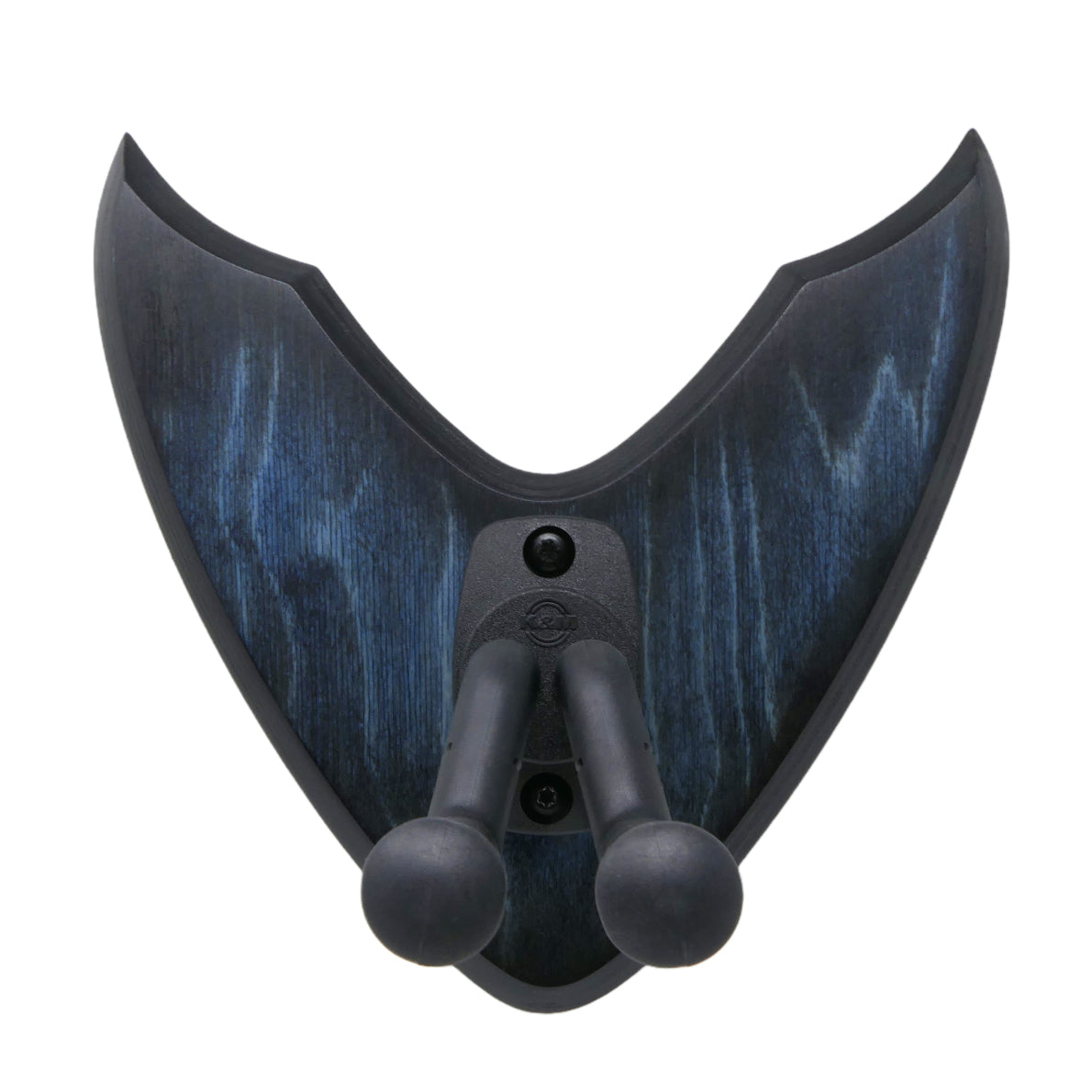 Gitarrenhalter aus Holz Blau Schwarz – DARK EDGE SIX