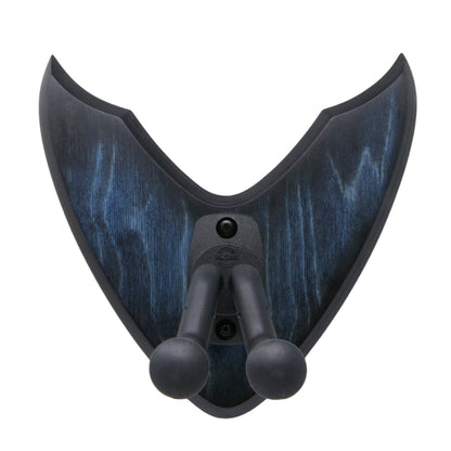 Gitarrenhalter aus Holz Blau Schwarz – DARK EDGE SIX