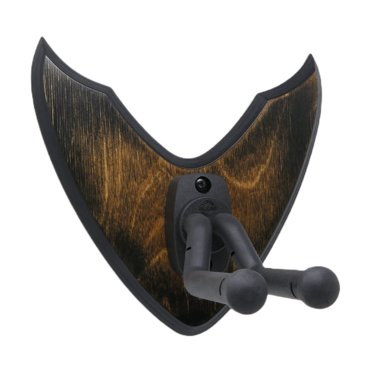 Gitarrenhalter aus Holz Braun Schwarz – DARK EDGE SIX