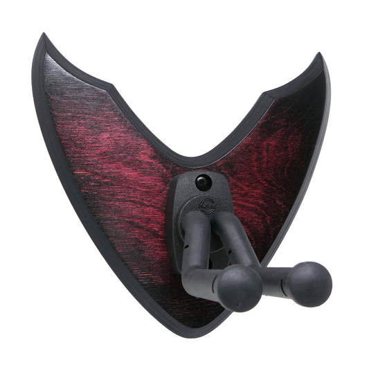 Gitarrenhalter aus Holz Cherry-Rot Schwarz – DARK EDGE SIX
