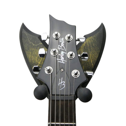 Gitarrenhalter aus Holz Gelb Schwarz – DARK EDGE SIX