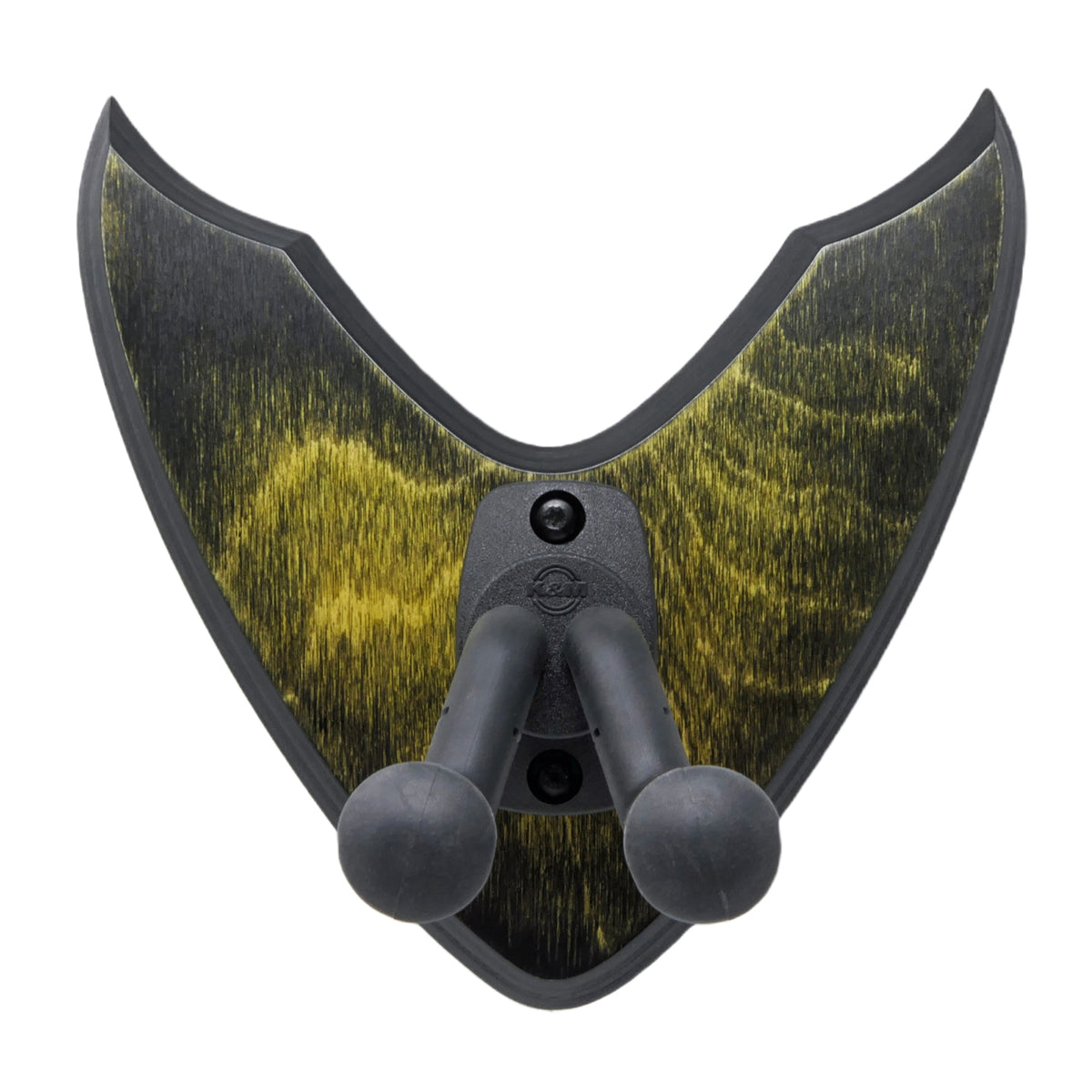 Gitarrenhalter aus Holz Gelb Schwarz – DARK EDGE SIX