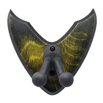 Gitarrenhalter aus Holz Gelb Schwarz – DARK EDGE SIX