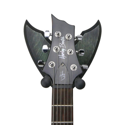 Gitarrenhalter aus Holz Grün Schwarz – DARK EDGE SIX