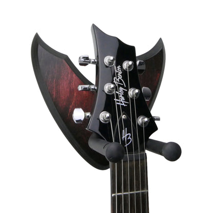 Gitarrenhalter aus Holz Mahagoni Schwarz – DARK EDGE SIX