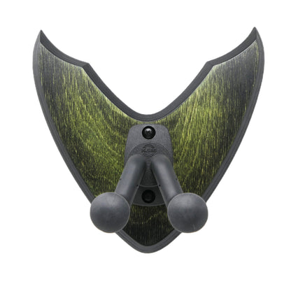 Gitarrenhalter aus Holz Reptil-Grün Schwarz – DARK EDGE SIX