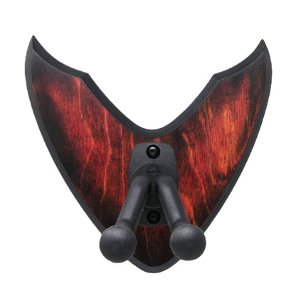 Gitarrenhalter aus Holz Rot Schwarz – DARK EDGE SIX