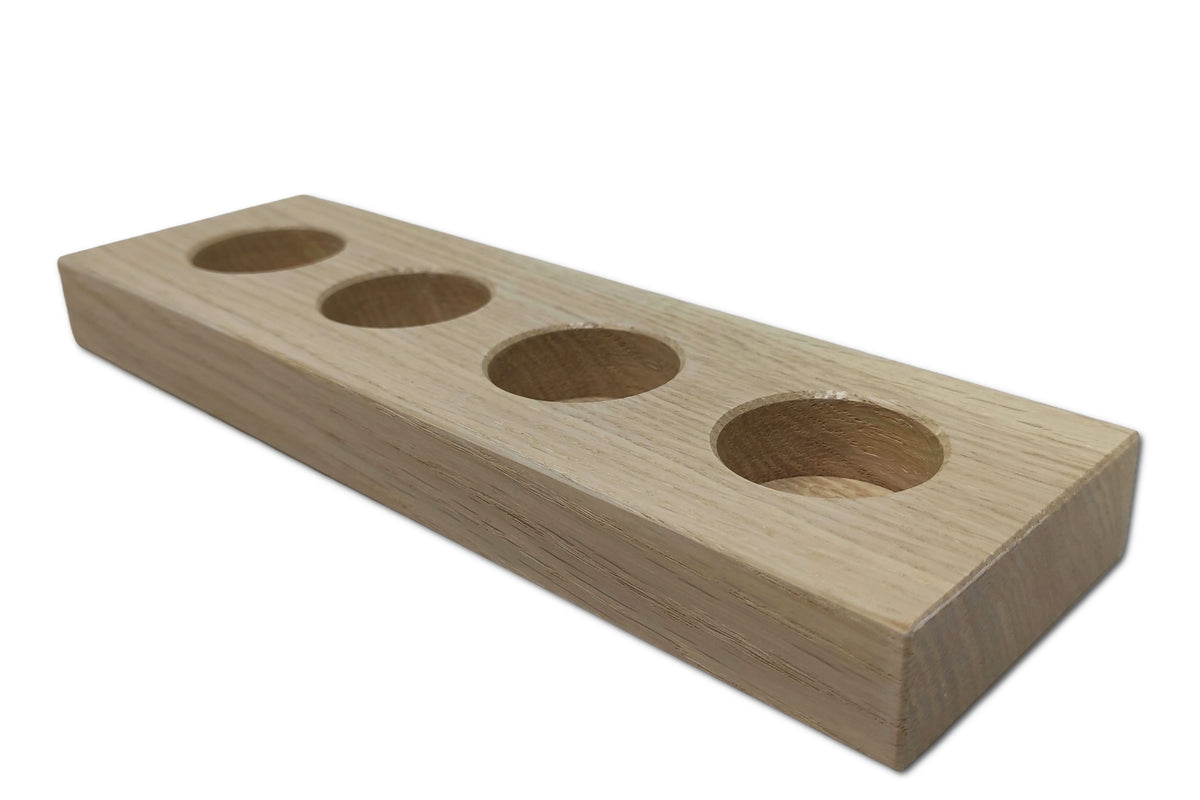 LED-Teelichthalter aus weißer Eiche OAK BLANC von ROCK THE WALL