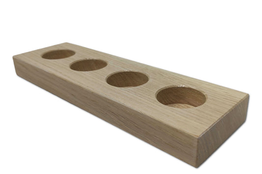 LED-Teelichthalter aus weißer Eiche OAK BLANC von ROCK THE WALL