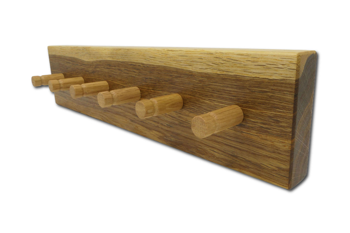 OAK NOIR Schlüsselleiste aus Räuchereiche mit hellem Splintholz