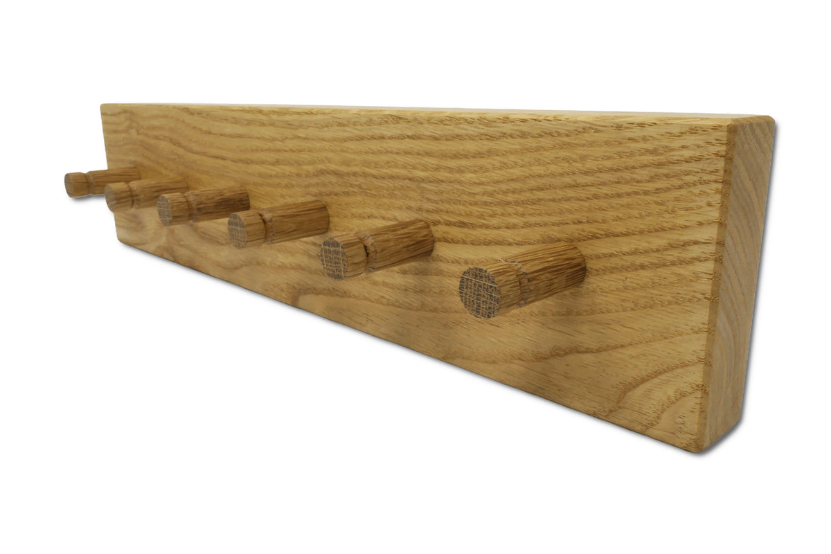 OAK PURE Schlüsselbrett aus Eiche mit sechs Holzhaken