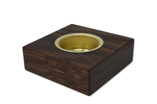 Teelichthalter aus Räuchereiche OAK NOIR von ROCK THE WALL