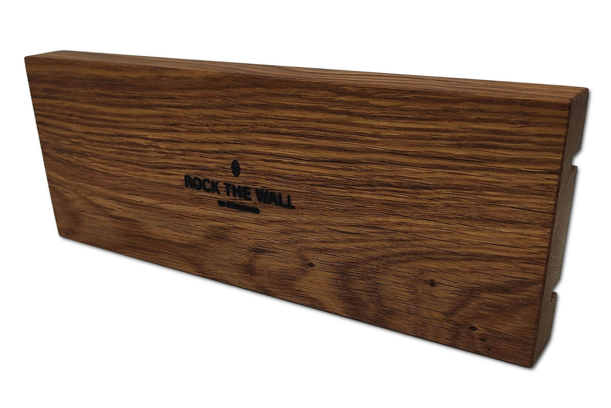 Visitenkartenhalter aus Roteiche 27 cm - Perlweiß